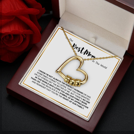 Timeless Love Pendant – Custom Beads and Elegant Gift Box